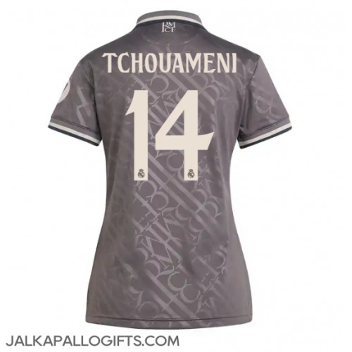 Real Madrid Aurelien Tchouameni #14 Kolmaspaita Naiset 2024-25 Lyhythihainen